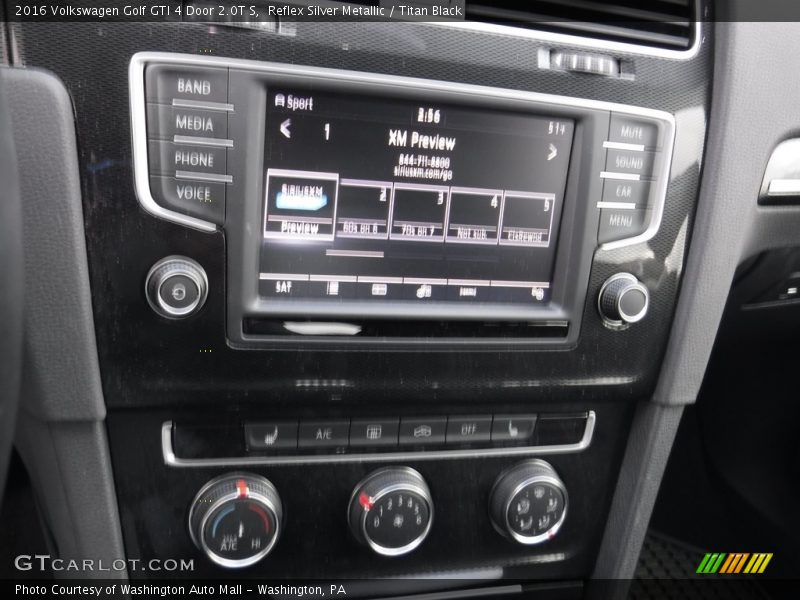 Reflex Silver Metallic / Titan Black 2016 Volkswagen Golf GTI 4 Door 2.0T S