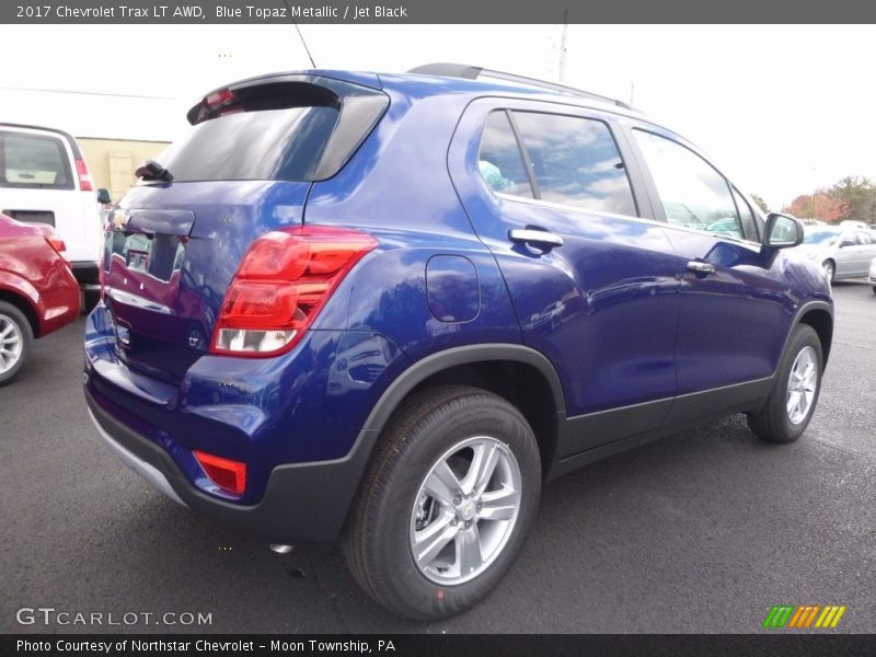 Blue Topaz Metallic / Jet Black 2017 Chevrolet Trax LT AWD