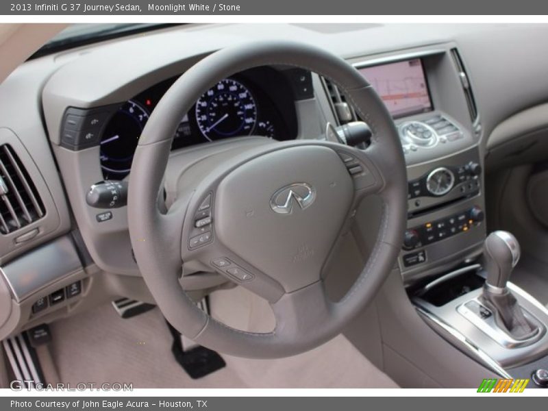 Moonlight White / Stone 2013 Infiniti G 37 Journey Sedan