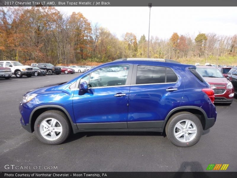 Blue Topaz Metallic / Jet Black 2017 Chevrolet Trax LT AWD