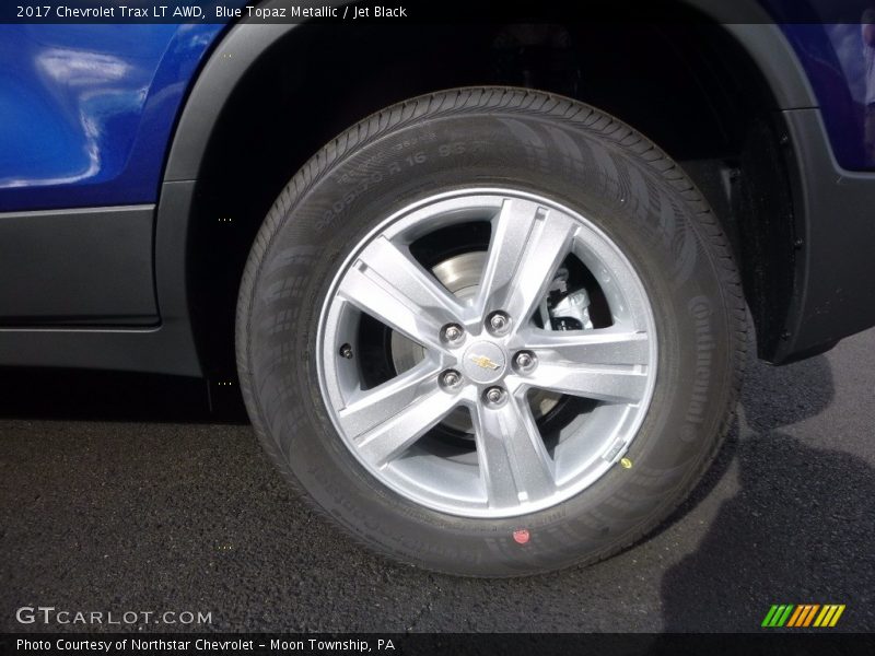 Blue Topaz Metallic / Jet Black 2017 Chevrolet Trax LT AWD