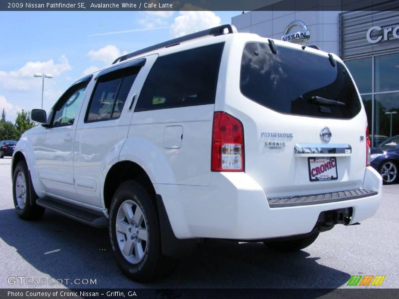 Avalanche White / Cafe Latte 2009 Nissan Pathfinder SE