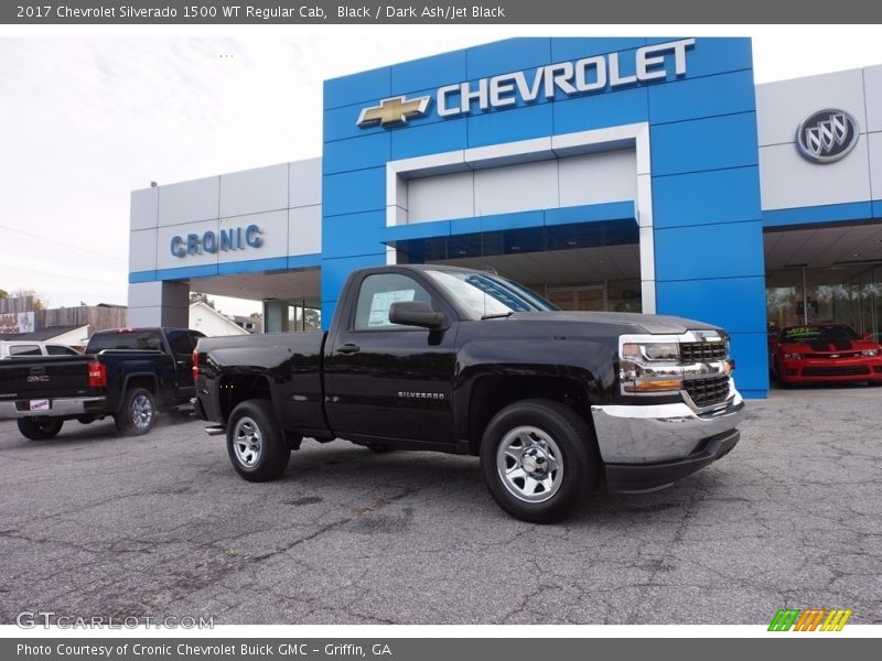 Black / Dark Ash/Jet Black 2017 Chevrolet Silverado 1500 WT Regular Cab