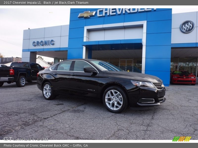 Black / Jet Black/Dark Titanium 2017 Chevrolet Impala LS