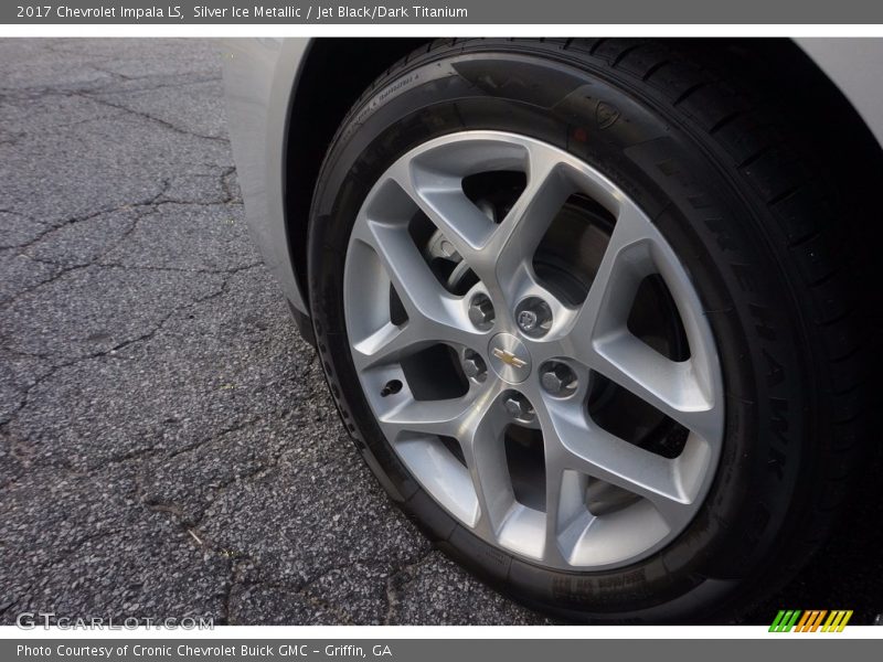 Silver Ice Metallic / Jet Black/Dark Titanium 2017 Chevrolet Impala LS