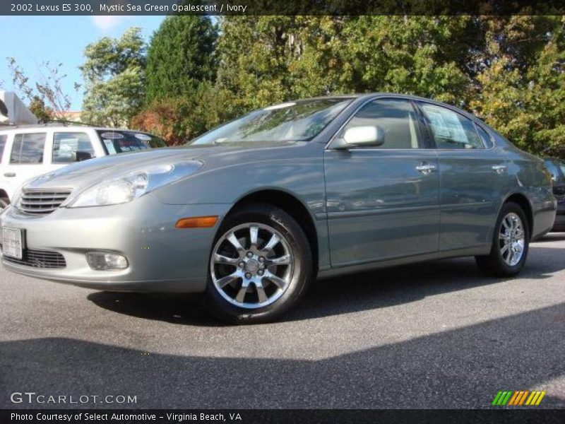 Mystic Sea Green Opalescent / Ivory 2002 Lexus ES 300
