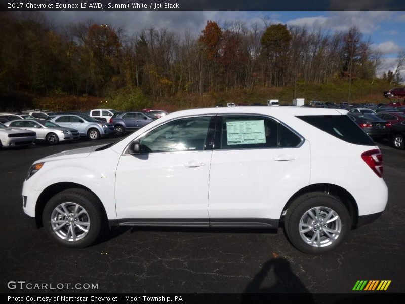 Summit White / Jet Black 2017 Chevrolet Equinox LS AWD