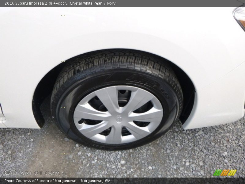 Crystal White Pearl / Ivory 2016 Subaru Impreza 2.0i 4-door