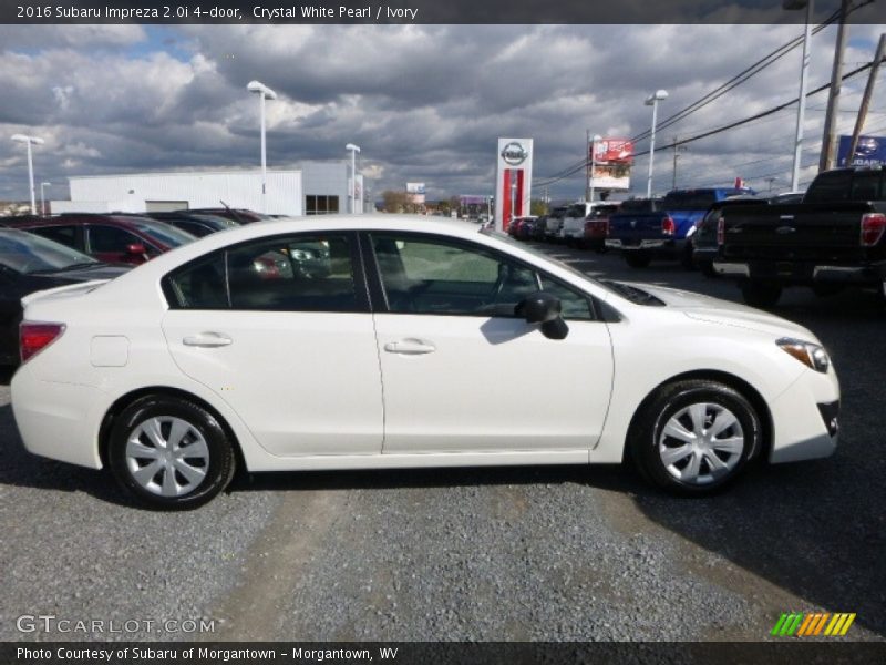 Crystal White Pearl / Ivory 2016 Subaru Impreza 2.0i 4-door