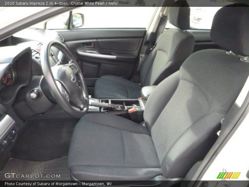 Crystal White Pearl / Ivory 2016 Subaru Impreza 2.0i 4-door