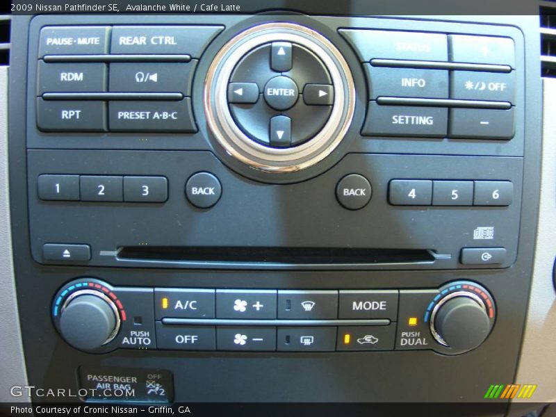 Avalanche White / Cafe Latte 2009 Nissan Pathfinder SE