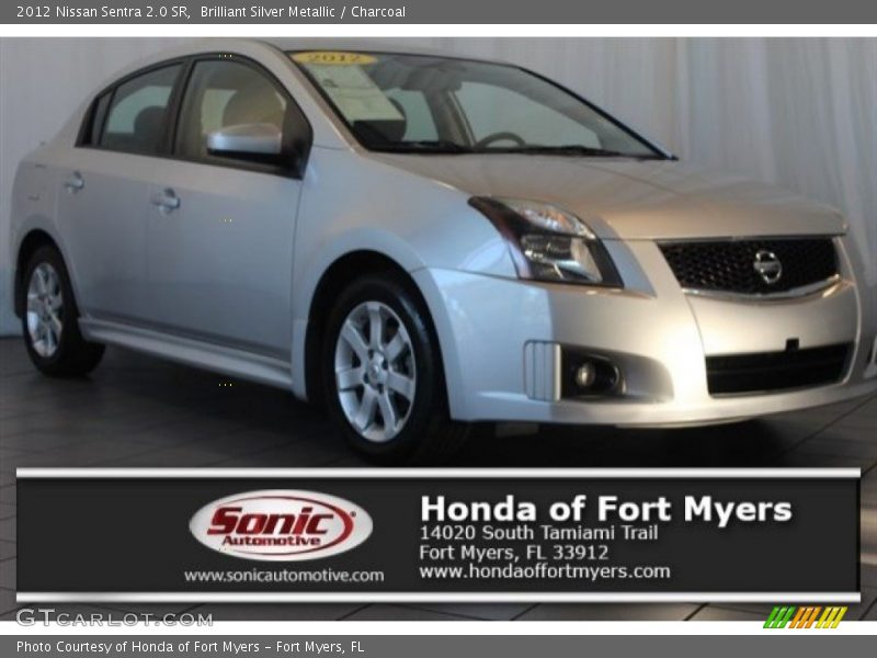 Brilliant Silver Metallic / Charcoal 2012 Nissan Sentra 2.0 SR