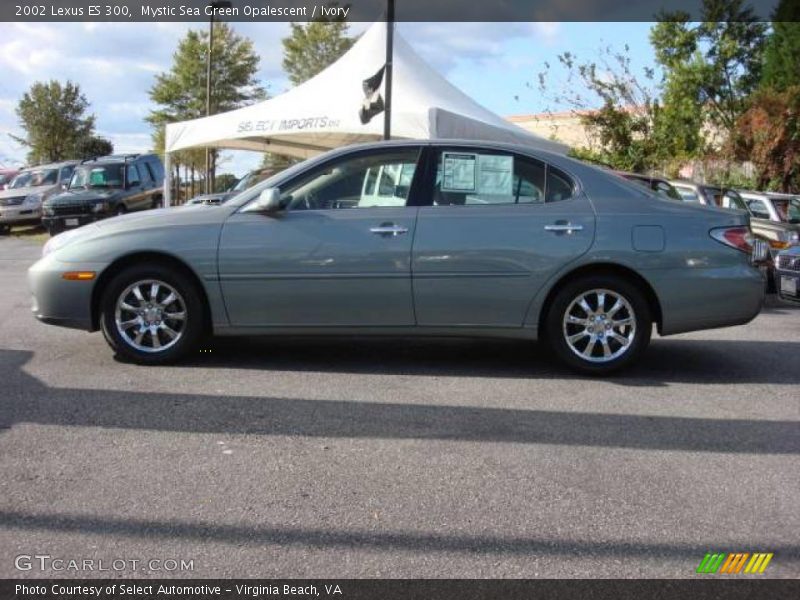 Mystic Sea Green Opalescent / Ivory 2002 Lexus ES 300
