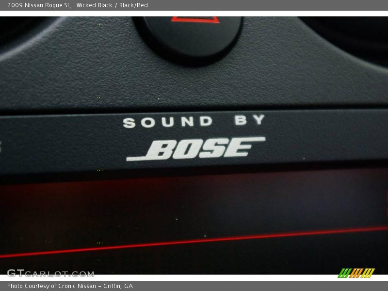 Wicked Black / Black/Red 2009 Nissan Rogue SL