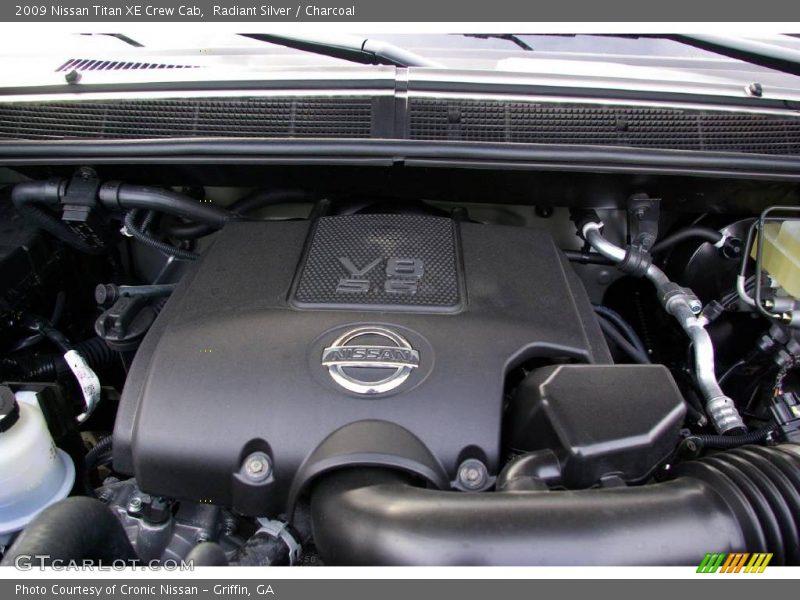 Radiant Silver / Charcoal 2009 Nissan Titan XE Crew Cab