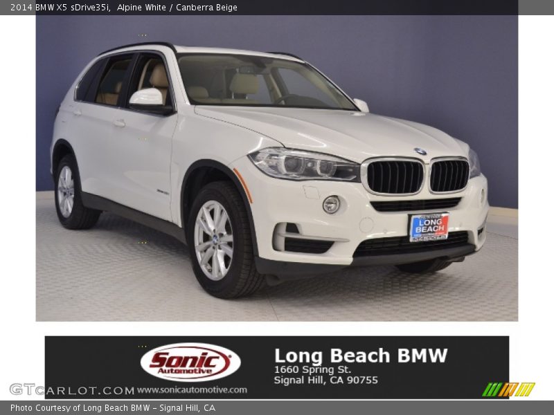 Alpine White / Canberra Beige 2014 BMW X5 sDrive35i