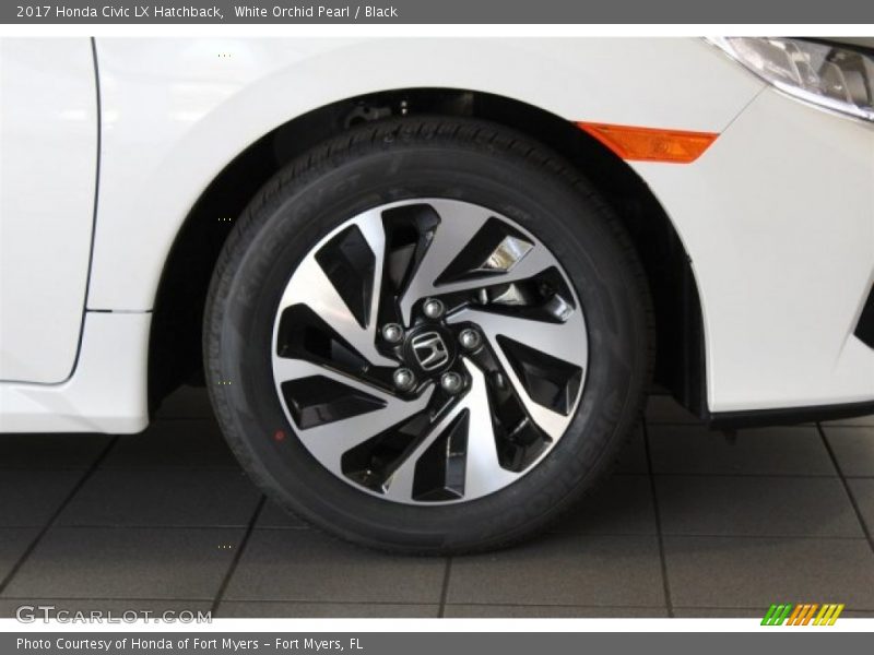 White Orchid Pearl / Black 2017 Honda Civic LX Hatchback