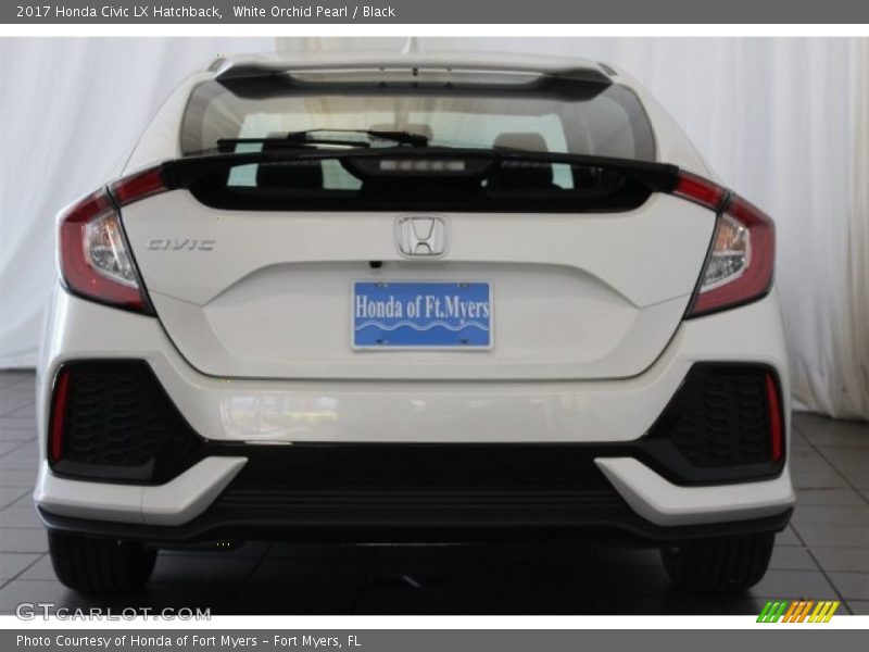 White Orchid Pearl / Black 2017 Honda Civic LX Hatchback