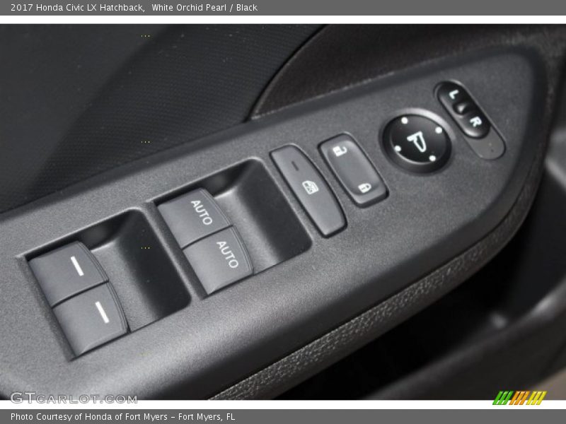 White Orchid Pearl / Black 2017 Honda Civic LX Hatchback