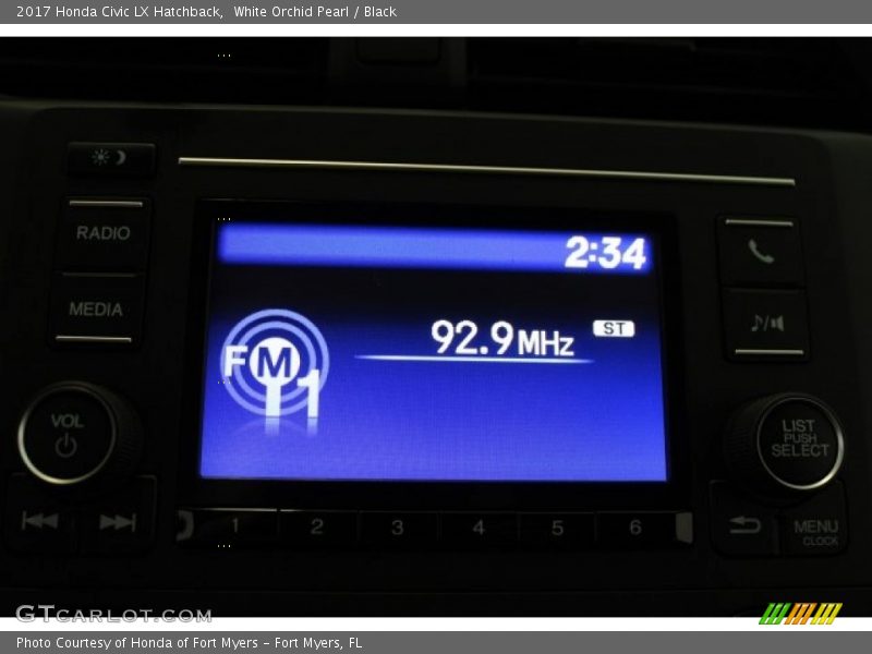 White Orchid Pearl / Black 2017 Honda Civic LX Hatchback