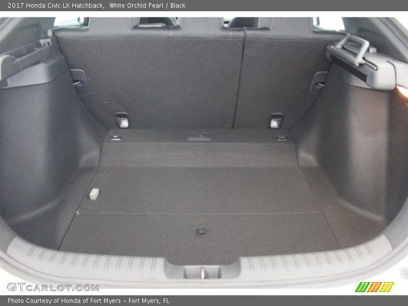 White Orchid Pearl / Black 2017 Honda Civic LX Hatchback