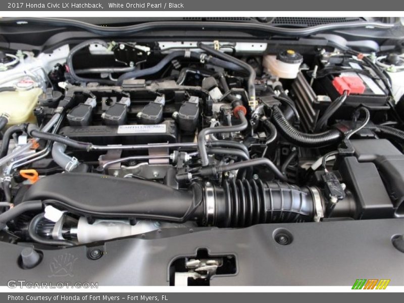 White Orchid Pearl / Black 2017 Honda Civic LX Hatchback
