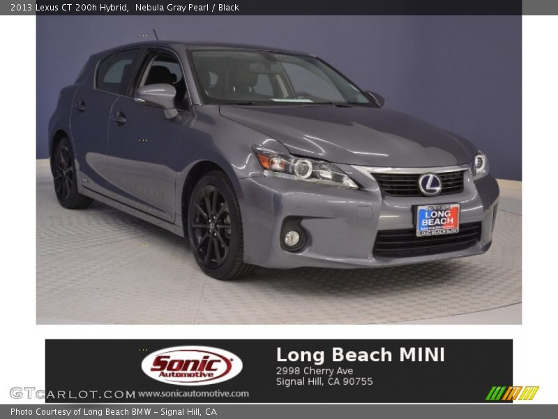 Nebula Gray Pearl / Black 2013 Lexus CT 200h Hybrid