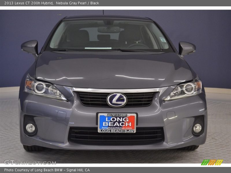 Nebula Gray Pearl / Black 2013 Lexus CT 200h Hybrid