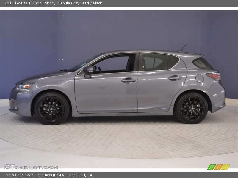 Nebula Gray Pearl / Black 2013 Lexus CT 200h Hybrid