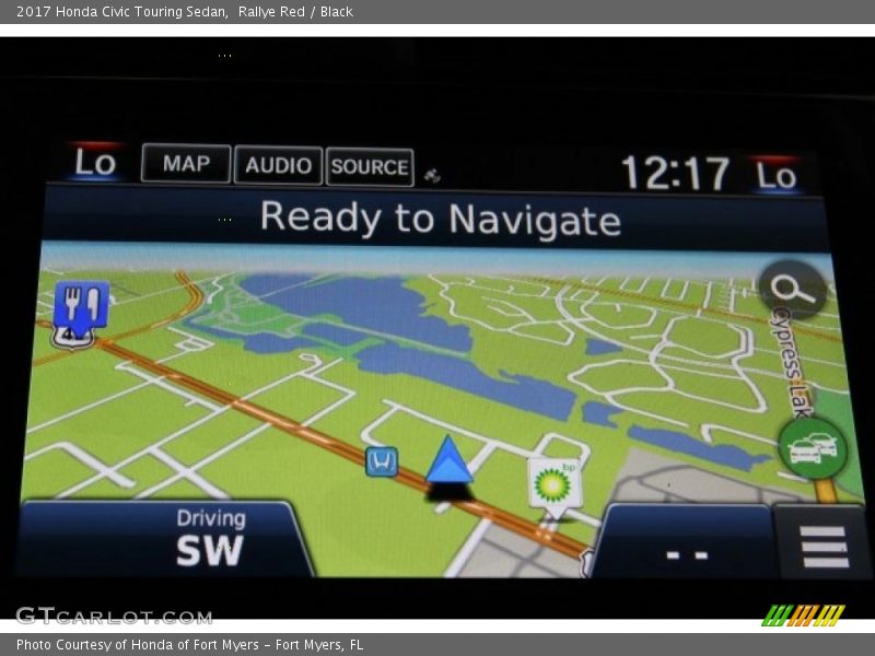 Navigation of 2017 Civic Touring Sedan