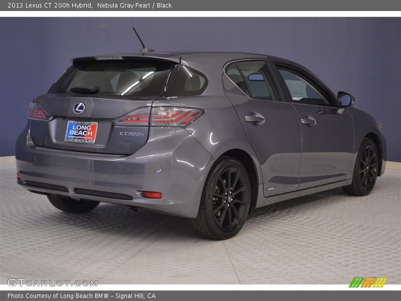 Nebula Gray Pearl / Black 2013 Lexus CT 200h Hybrid