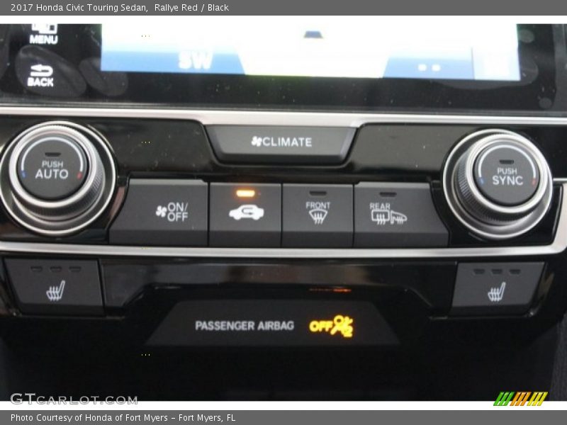 Controls of 2017 Civic Touring Sedan