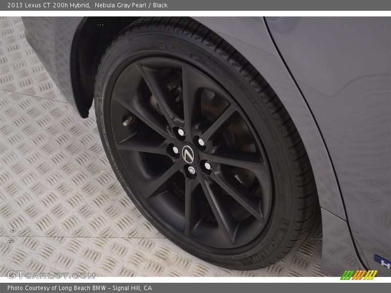 Nebula Gray Pearl / Black 2013 Lexus CT 200h Hybrid