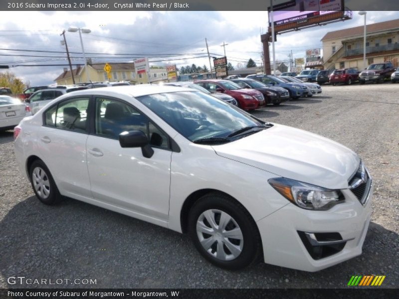 Crystal White Pearl / Black 2016 Subaru Impreza 2.0i 4-door