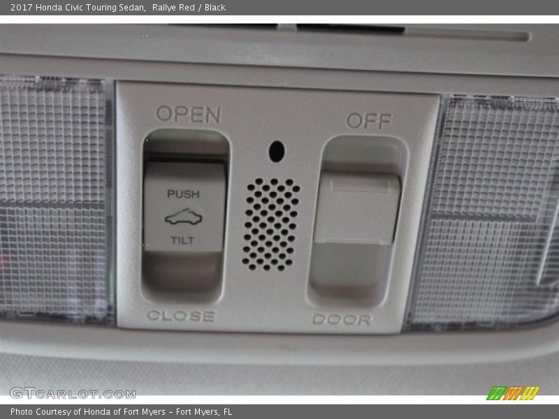 Rallye Red / Black 2017 Honda Civic Touring Sedan