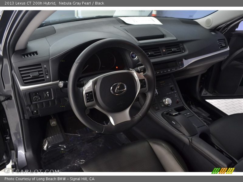 Nebula Gray Pearl / Black 2013 Lexus CT 200h Hybrid