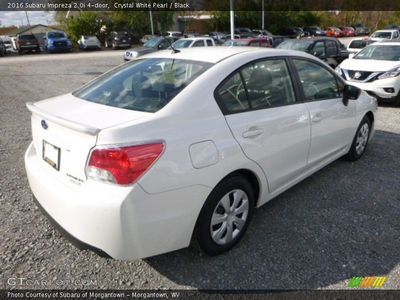 Crystal White Pearl / Black 2016 Subaru Impreza 2.0i 4-door