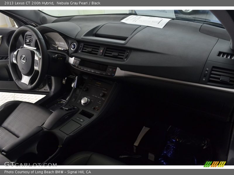 Nebula Gray Pearl / Black 2013 Lexus CT 200h Hybrid