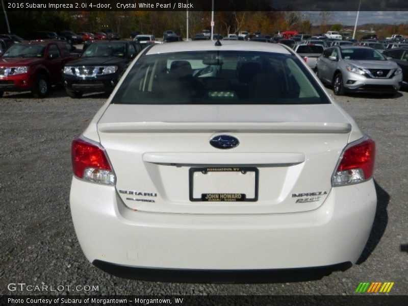 Crystal White Pearl / Black 2016 Subaru Impreza 2.0i 4-door
