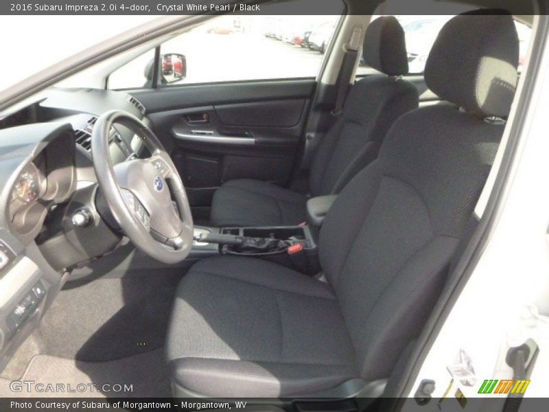 Crystal White Pearl / Black 2016 Subaru Impreza 2.0i 4-door