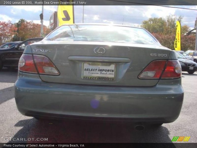 Mystic Sea Green Opalescent / Ivory 2002 Lexus ES 300