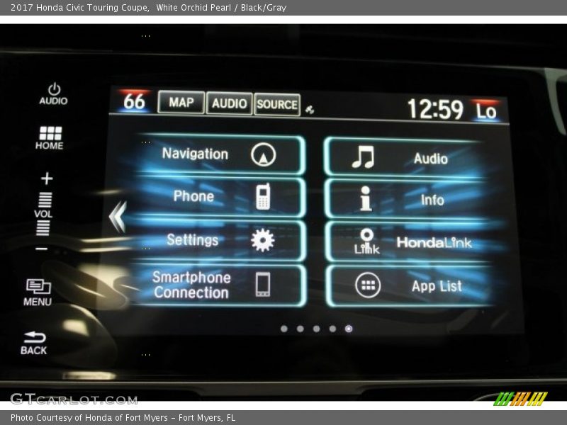 Controls of 2017 Civic Touring Coupe