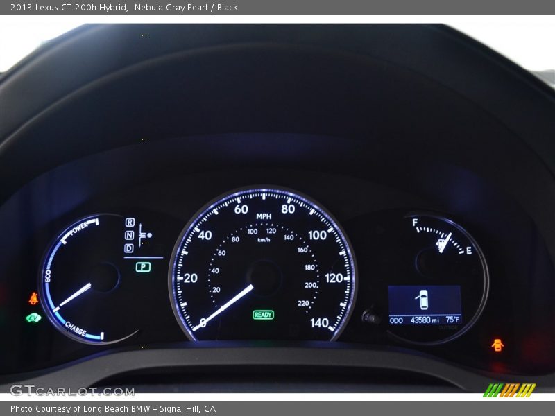 Nebula Gray Pearl / Black 2013 Lexus CT 200h Hybrid