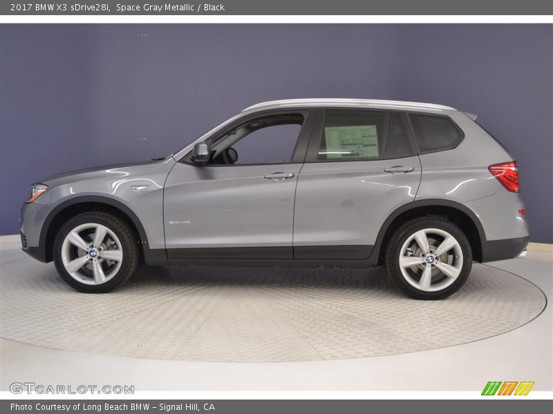 Space Gray Metallic / Black 2017 BMW X3 sDrive28i