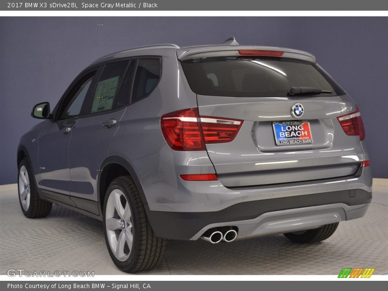 Space Gray Metallic / Black 2017 BMW X3 sDrive28i