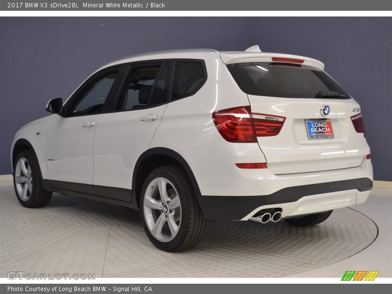 Mineral White Metallic / Black 2017 BMW X3 sDrive28i