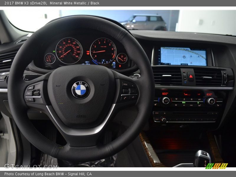 Mineral White Metallic / Black 2017 BMW X3 sDrive28i