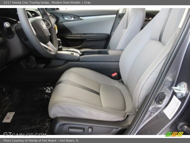  2017 Civic Touring Sedan Gray Interior