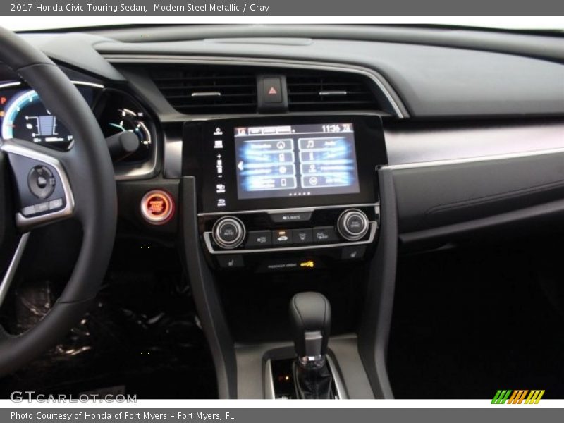 Dashboard of 2017 Civic Touring Sedan