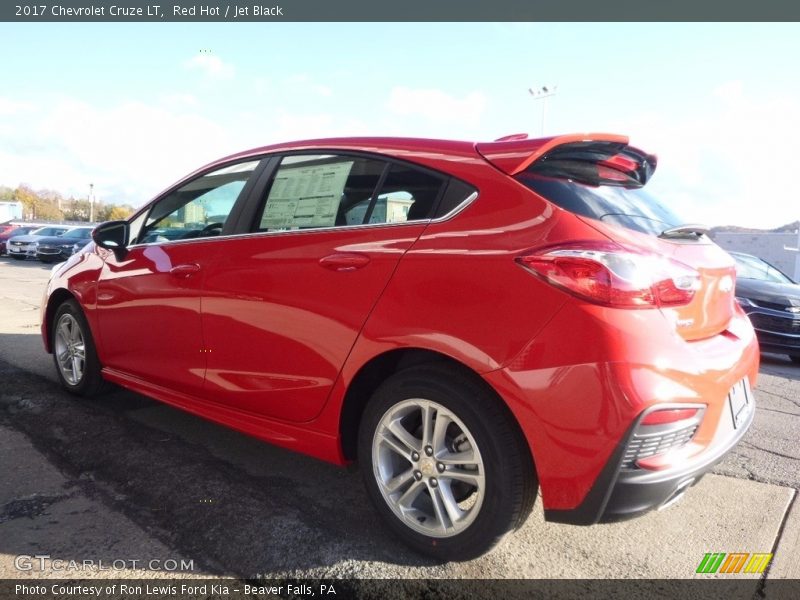 Red Hot / Jet Black 2017 Chevrolet Cruze LT
